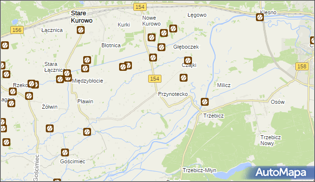 mapa Przynotecko, Przynotecko na mapie Targeo