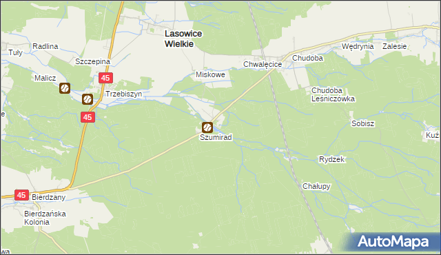 mapa Radomil, Radomil na mapie Targeo