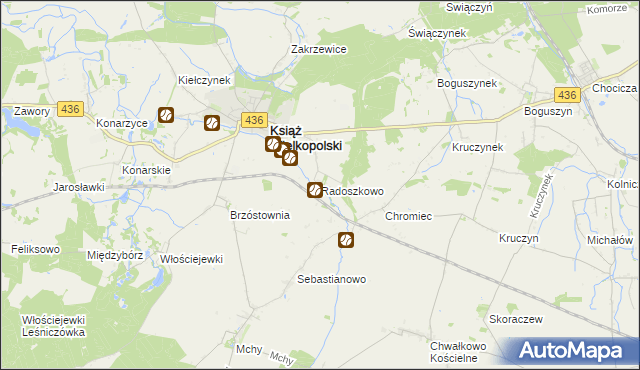 mapa Radoszkowo, Radoszkowo na mapie Targeo