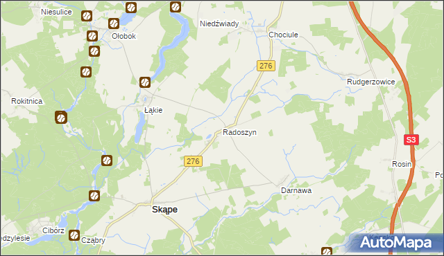 mapa Radoszyn, Radoszyn na mapie Targeo