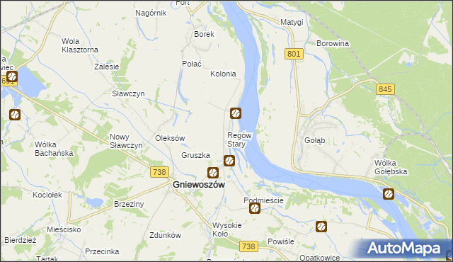 mapa Regów Stary, Regów Stary na mapie Targeo