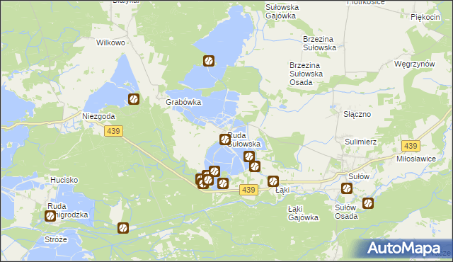 mapa Ruda Sułowska, Ruda Sułowska na mapie Targeo