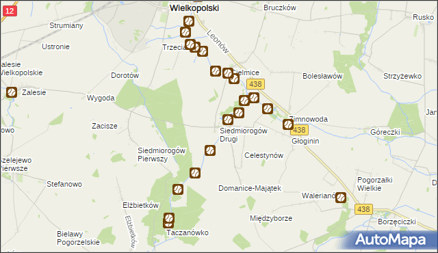 mapa Siedmiorogów Drugi, Siedmiorogów Drugi na mapie Targeo