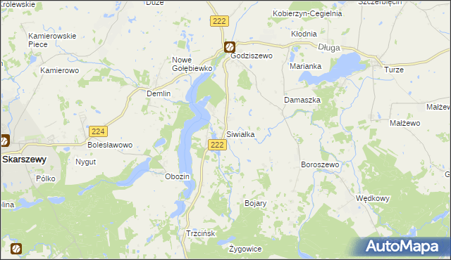 mapa Siwiałka, Siwiałka na mapie Targeo