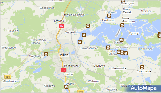 mapa Sławoszowice, Sławoszowice na mapie Targeo