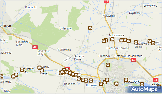 mapa Smardy Górne, Smardy Górne na mapie Targeo