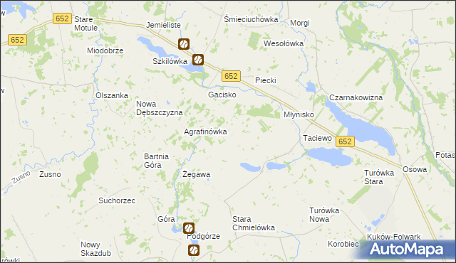 mapa Smolenka, Smolenka na mapie Targeo
