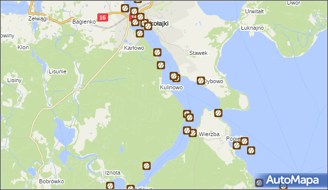 mapa Śniardewno, Śniardewno na mapie Targeo