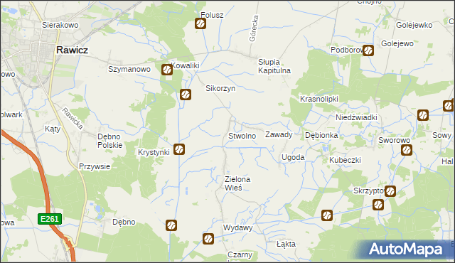 mapa Stwolno, Stwolno na mapie Targeo