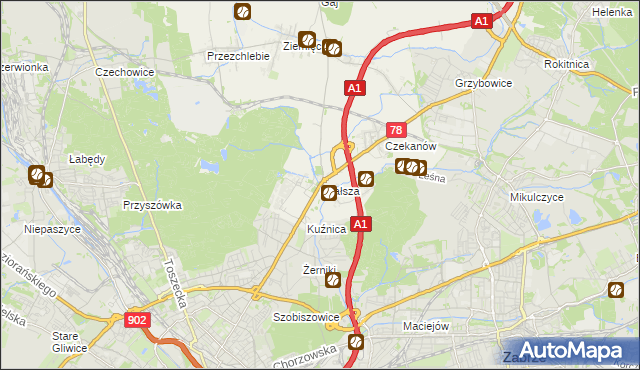 mapa Szałsza, Szałsza na mapie Targeo