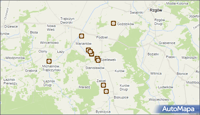 mapa Szetlewek, Szetlewek na mapie Targeo