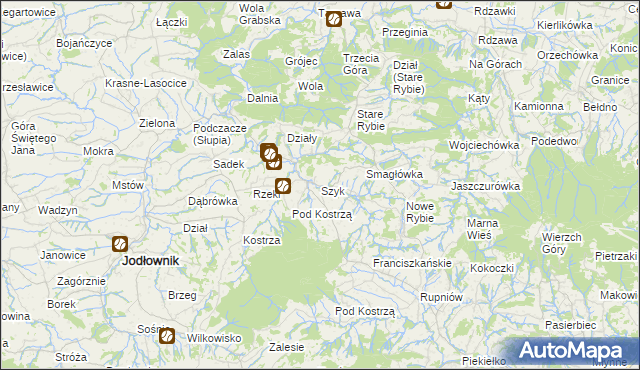 mapa Szyk, Szyk na mapie Targeo