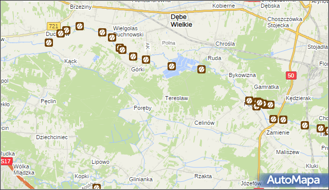 mapa Teresław, Teresław na mapie Targeo