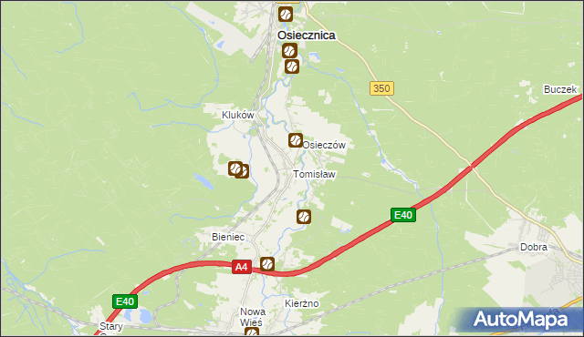 mapa Tomisław, Tomisław na mapie Targeo