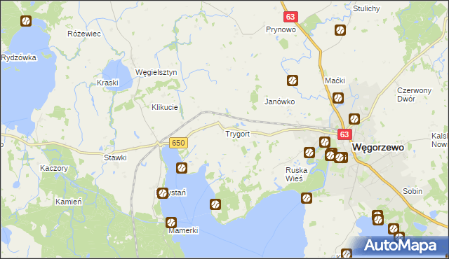 mapa Trygort, Trygort na mapie Targeo