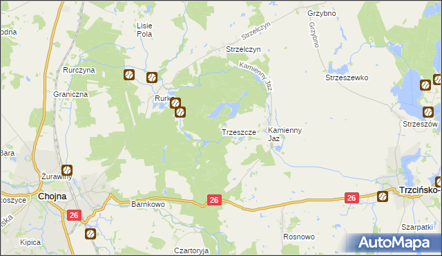 mapa Trzeszcze, Trzeszcze na mapie Targeo