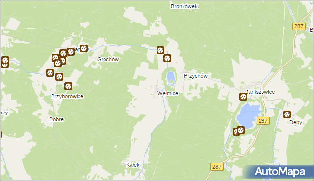 mapa Wełmice, Wełmice na mapie Targeo