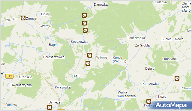 mapa Witoroż, Witoroż na mapie Targeo