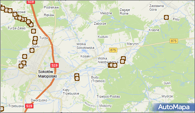 mapa Wólka Niedźwiedzka, Wólka Niedźwiedzka na mapie Targeo