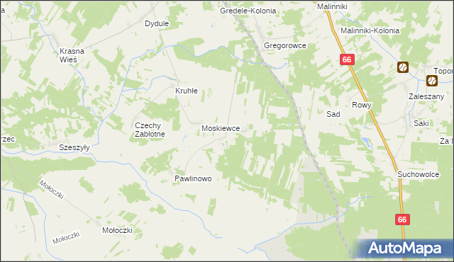 mapa Wólka Wygonowska, Wólka Wygonowska na mapie Targeo