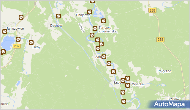 mapa Żarków, Żarków na mapie Targeo