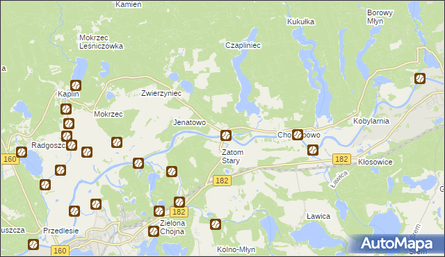 mapa Zatom Nowy, Zatom Nowy na mapie Targeo