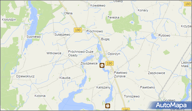 mapa Żoń, Żoń na mapie Targeo