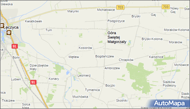 mapa Bogdańczew, Bogdańczew na mapie Targeo