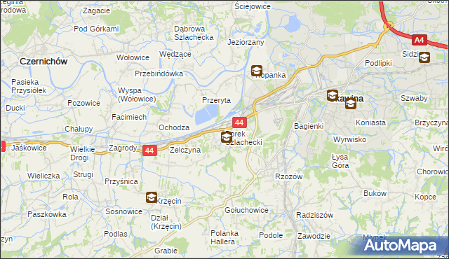 mapa Borek Szlachecki, Borek Szlachecki na mapie Targeo