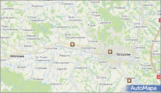 mapa Dobrzechów, Dobrzechów na mapie Targeo