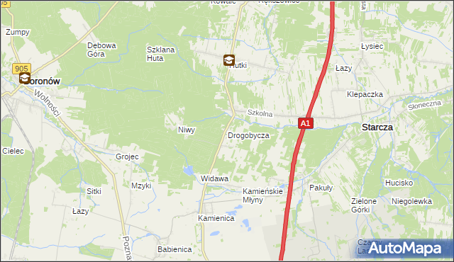 mapa Drogobycza, Drogobycza na mapie Targeo