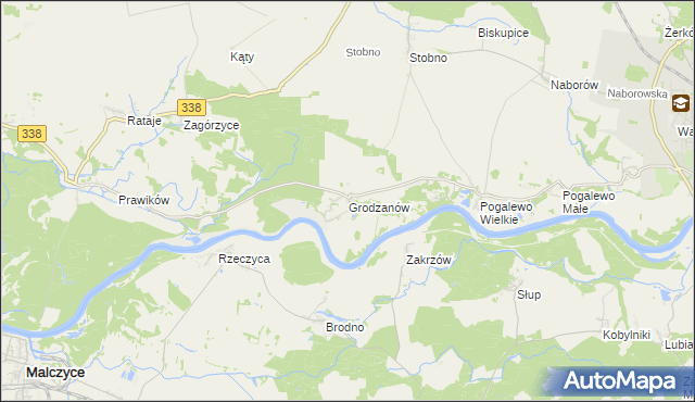mapa Grodzanów, Grodzanów na mapie Targeo