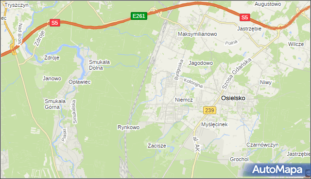 mapa Jagodowo Leśniczówka, Jagodowo Leśniczówka na mapie Targeo