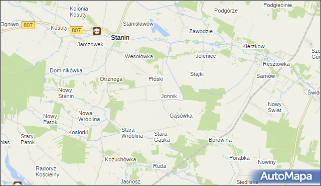 mapa Jonnik, Jonnik na mapie Targeo