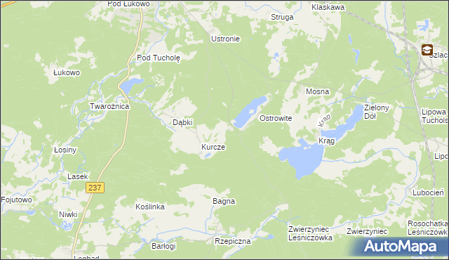 mapa Konewki, Konewki na mapie Targeo