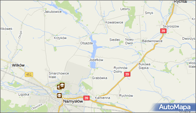 mapa Michalice, Michalice na mapie Targeo