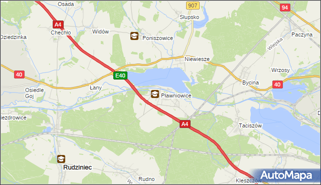 mapa Pławniowice, Pławniowice na mapie Targeo