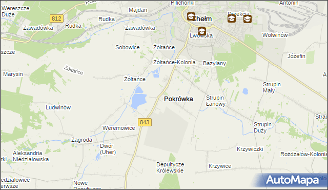 mapa Pokrówka, Pokrówka na mapie Targeo