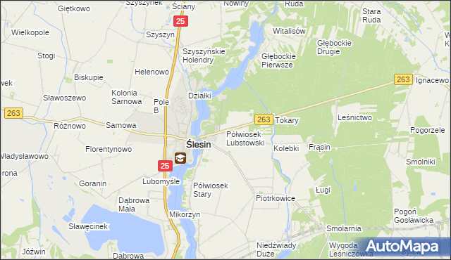 mapa Półwiosek Lubstowski, Półwiosek Lubstowski na mapie Targeo