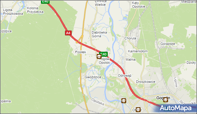 mapa Rogów Opolski, Rogów Opolski na mapie Targeo