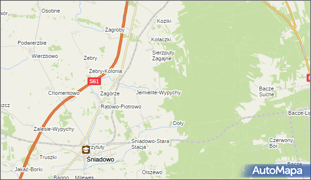 mapa Sierzputy-Marki, Sierzputy-Marki na mapie Targeo