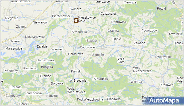 mapa Sobolów, Sobolów na mapie Targeo