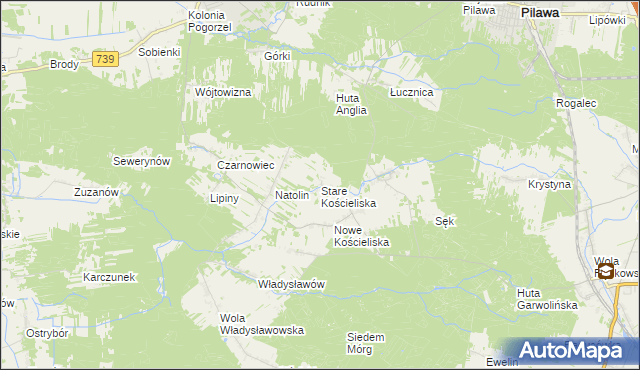 mapa Stare Kościeliska, Stare Kościeliska na mapie Targeo