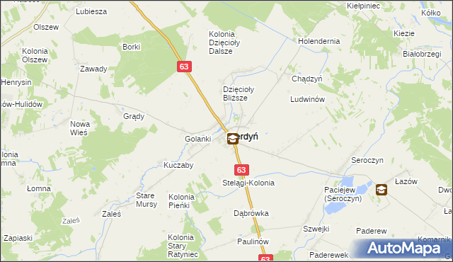 mapa Sterdyń, Sterdyń na mapie Targeo