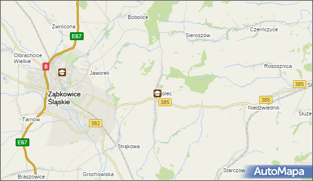 mapa Stolec gmina Ząbkowice Śląskie, Stolec gmina Ząbkowice Śląskie na mapie Targeo