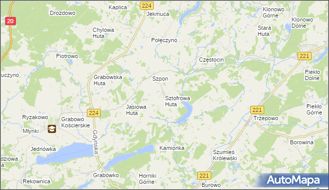mapa Sztofrowa Huta, Sztofrowa Huta na mapie Targeo