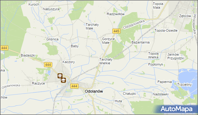 mapa Tarchały Wielkie, Tarchały Wielkie na mapie Targeo