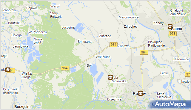 mapa Wał-Ruda, Wał-Ruda na mapie Targeo