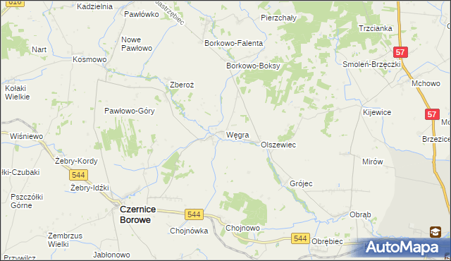 mapa Węgra, Węgra na mapie Targeo