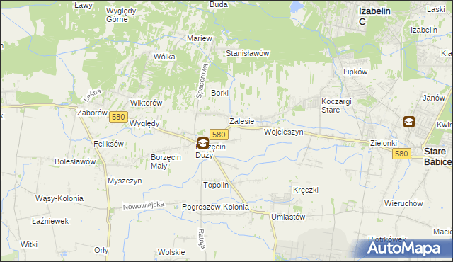 mapa Wierzbin, Wierzbin na mapie Targeo